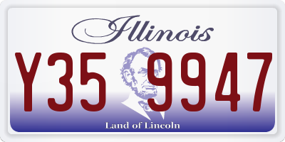 IL license plate Y359947