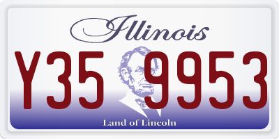 IL license plate Y359953