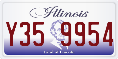 IL license plate Y359954