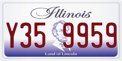 IL license plate Y359959
