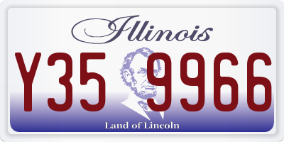 IL license plate Y359966
