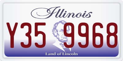 IL license plate Y359968
