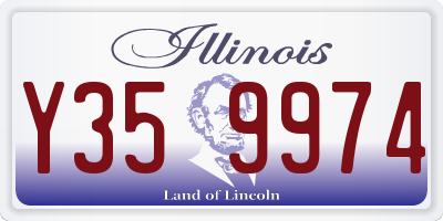 IL license plate Y359974