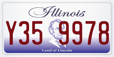 IL license plate Y359978
