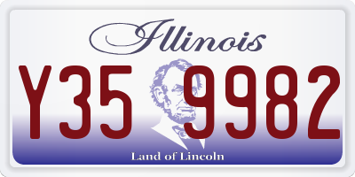 IL license plate Y359982