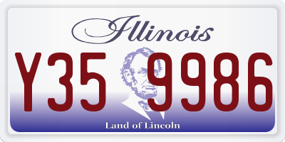 IL license plate Y359986
