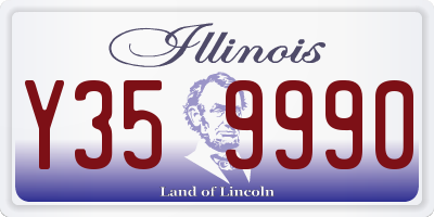 IL license plate Y359990