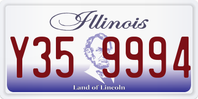 IL license plate Y359994