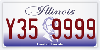 IL license plate Y359999