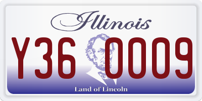 IL license plate Y360009