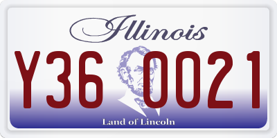 IL license plate Y360021