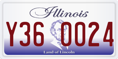 IL license plate Y360024