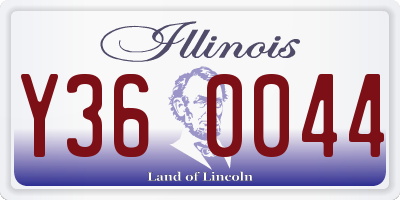 IL license plate Y360044