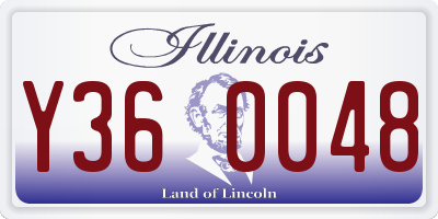 IL license plate Y360048