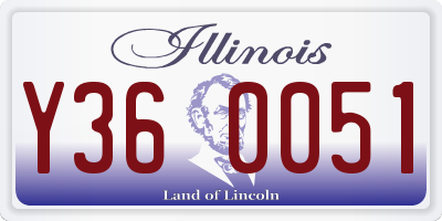 IL license plate Y360051