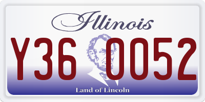 IL license plate Y360052