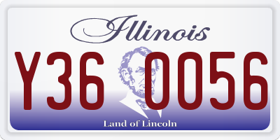 IL license plate Y360056