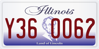 IL license plate Y360062