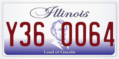 IL license plate Y360064
