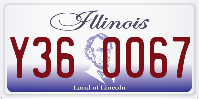 IL license plate Y360067