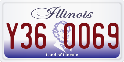 IL license plate Y360069