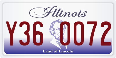 IL license plate Y360072