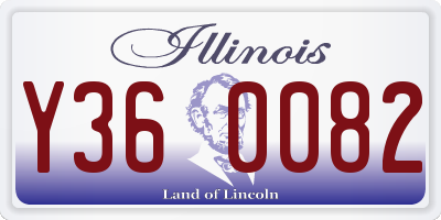 IL license plate Y360082