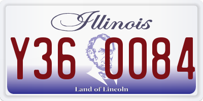 IL license plate Y360084