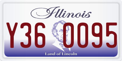 IL license plate Y360095