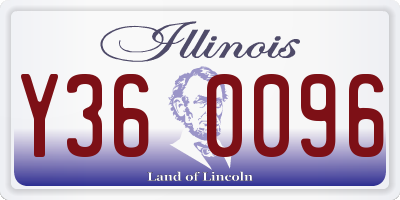 IL license plate Y360096