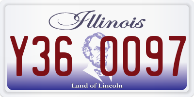 IL license plate Y360097