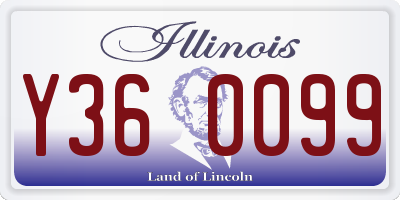 IL license plate Y360099