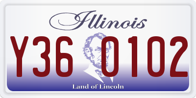 IL license plate Y360102