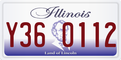IL license plate Y360112