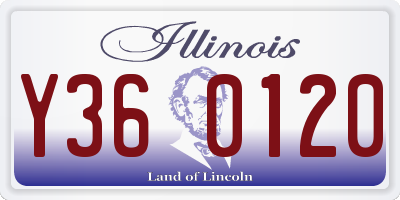 IL license plate Y360120