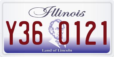 IL license plate Y360121