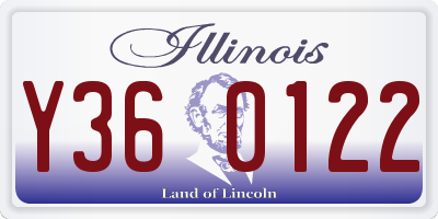 IL license plate Y360122