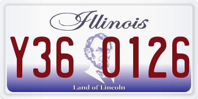 IL license plate Y360126