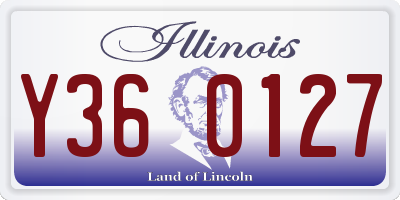 IL license plate Y360127