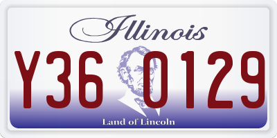 IL license plate Y360129