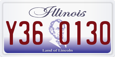IL license plate Y360130