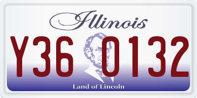 IL license plate Y360132