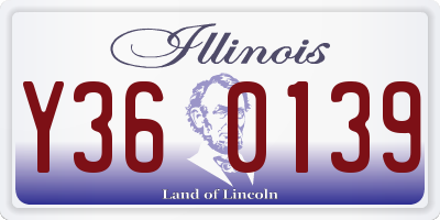 IL license plate Y360139
