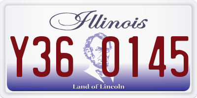 IL license plate Y360145