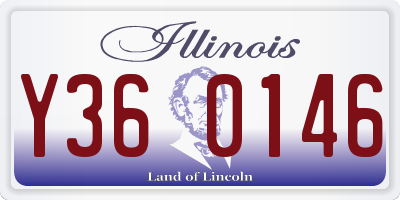IL license plate Y360146
