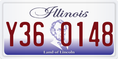IL license plate Y360148