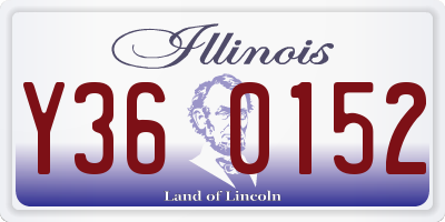 IL license plate Y360152