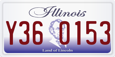 IL license plate Y360153