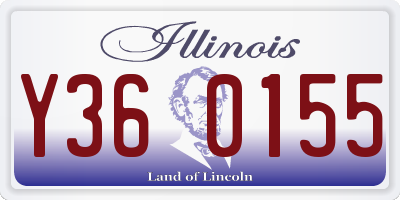 IL license plate Y360155
