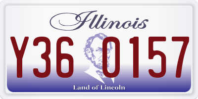 IL license plate Y360157